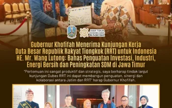 Gubernur Khofifah Sambut Dubes China, Fokus Dorong Energi Bersih dan SDM Unggul Jatim