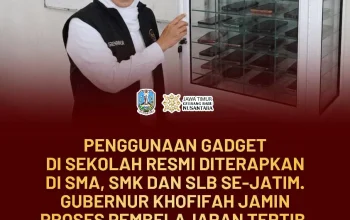 Gubernur Jatim Resmi Batasi Gadget di Lingkungan Sekolah, Ini Aturan Lengkapnya