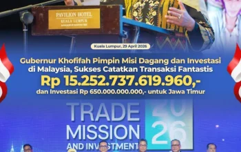 Gubernur Khofifah Dorong Ekspor Jatim, Raih Transaksi Rp15,25 Triliun di Malaysia