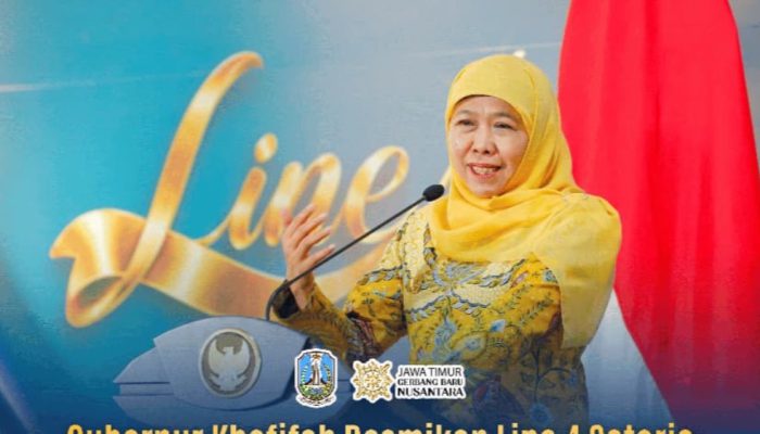 Gubernur     Khofifah Resmikan Line 4 Satoria Farma, Perkuat Ketahanan Farmasi Nasional