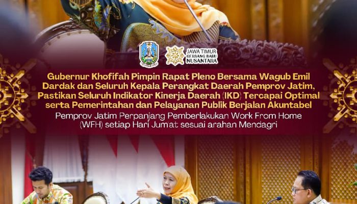 Mulai Juni 2026, ASN Pemprov Jatim WFH Setiap Jumat, Ini Penjelasan Gubernur Khofifah