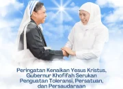 Peringati Kenaikan Yesus Kristus, Gubernur Khofifah Serukan Persatuan dan Kedamaian