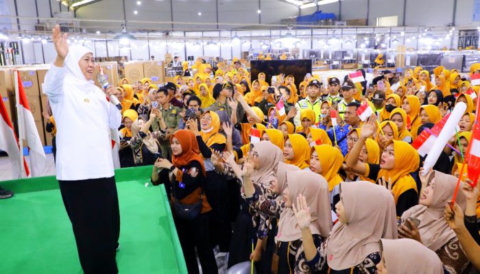 Peringati May Day 2026, Gubernur Khofifah Ajak Sinergi Tiga Pilar Industri Demi Buruh Sejahtera
