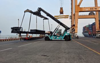 TPS Kembali Dipercaya Tangani Ekspor Locomotive Platform PT INKA ke Australia