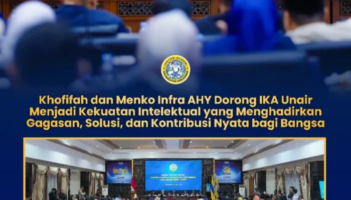Rakor PP IKA UNAIR Jadi Momentum, Khofifah dan Menko AHY Dorong Kontribusi Alumni yang Berdampak