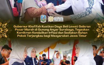 Gubernur Khofifah Gelar Pasar Murah di Surabaya, Komitmen Jaga Inflasi dan Stabilkan Harga Pangan