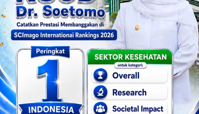 Gubernur Khofifah Apresiasi RSUD Dr Soetomo Jadi Rumah Sakit Nomor 1 Indonesia Versi SCImago 2026