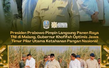 Presiden Prabowo dan Gubernur Khofifah Perkuat Sinergi Ketahanan Pangan, Jatim Dominasi Produksi Gula Nasional