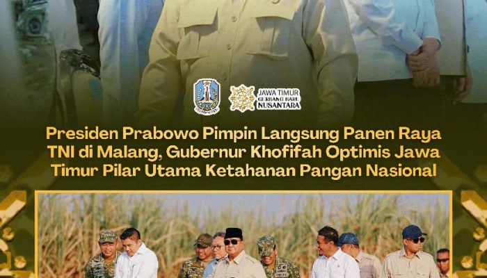 Presiden Prabowo dan Gubernur Khofifah Perkuat Sinergi Ketahanan Pangan, Jatim Dominasi Produksi Gula Nasional