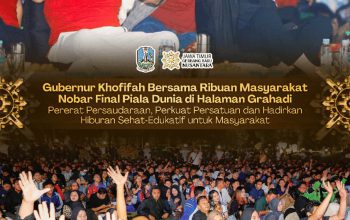 Gubernur Khofifah Nobar Final Piala Dunia 2026 Bersama 4.500 Warga di Grahadi, Sportivitas Jadi Pesan Utama