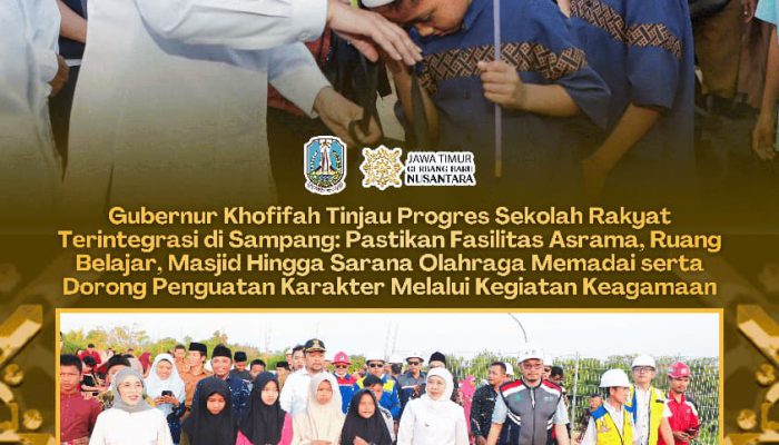 Gubernur Khofifah: SRT Sampang Perkuat Kualitas SDM dan Buka Jalan Keluar dari Kemiskinan Melalui Pendidikan