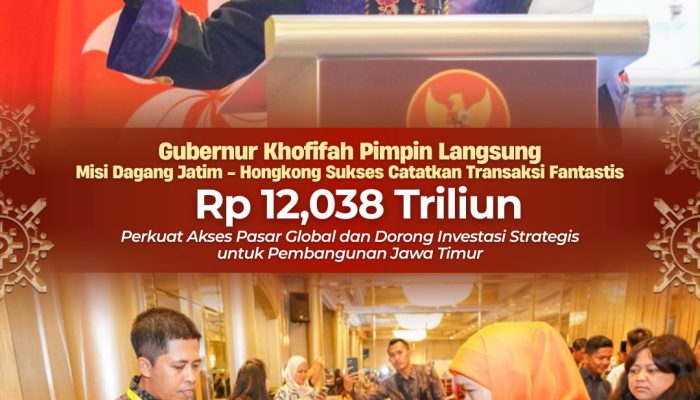 Gubernur Khofifah Pimpin Misi Dagang Jatim-Hong Kong, Transaksi Tembus Rp12,038 Triliun