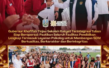 Tinjau SR Terintegrasi Tuban, Gubernur Khofifah Ajak Anak-Anak Berani Bermimpi Setinggi Langit