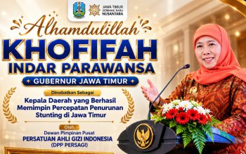 Sukses Turunkan Stunting hingga 14,7 Persen, Gubernur Khofifah Raih Penghargaan Bergengsi dari Persagi