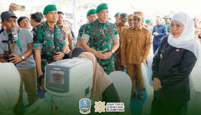 Gubernur Khofifah Indar Parawansa dan Pangdam V/Brawijaya Resmikan Karya Bakti Skala Besar TNI di Madura, Percepat Pemerataan Pembangunan
