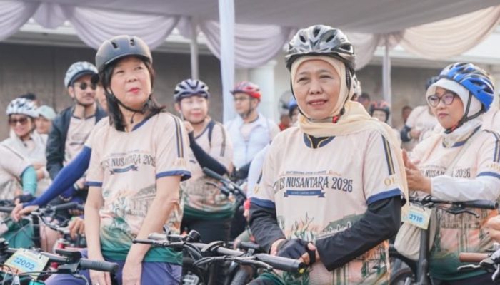 Gubernur Jawa Timur Khofifah Apresiasi Bank Indonesia Gelar Gowes Nusantara 2026 untuk Perkuat Sinergi