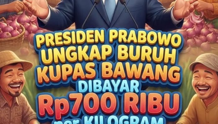 Prabowo Sebut Upah Kupas Bawang Rp700 Ribu per Kg, Benarkah Bisa Tembus Rp210 Juta Sebulan?**