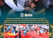 Ratusan Warga Padati Pasar Murah Nganjuk, Gubernur Khofifah Pastikan Harga Bahan Pokok Terjangkau**