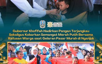 Ratusan Warga Padati Pasar Murah Nganjuk, Gubernur Khofifah Pastikan Harga Bahan Pokok Terjangkau**