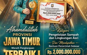 Gubernur Khofifah Apresiasi Gotong Royong Warga Usai Jatim Dinobatkan Terbaik I Pengelolaan Sampah