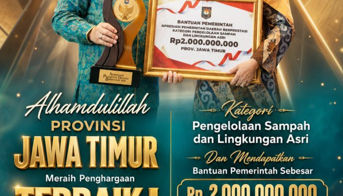 Gubernur Khofifah Apresiasi Gotong Royong Warga Usai Jatim Dinobatkan Terbaik I Pengelolaan Sampah