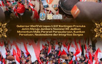 Gubernur Khofifah Lepas 1.537 Kontingen Pramuka Jatim ke Jamnas XII 2026, Tekankan Semangat Nasionalisme