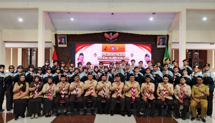 Pramuka Garuda Dikukuhkan, Kontingen Bondowoso Resmi Dilepas Menuju Jamnas XII di Cibubur