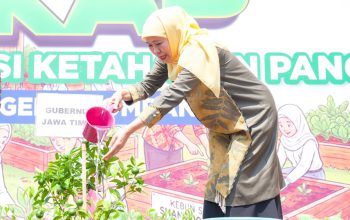 Gubernur Khofifah Dorong Seluruh Sekolah di Jatim Kembangkan Inovasi Ketahanan Pangan