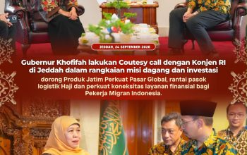 Khofifah Dorong Produk Jatim Masuk Rantai Pasok Jemaah Haji dan Umrah di Arab Saudi
