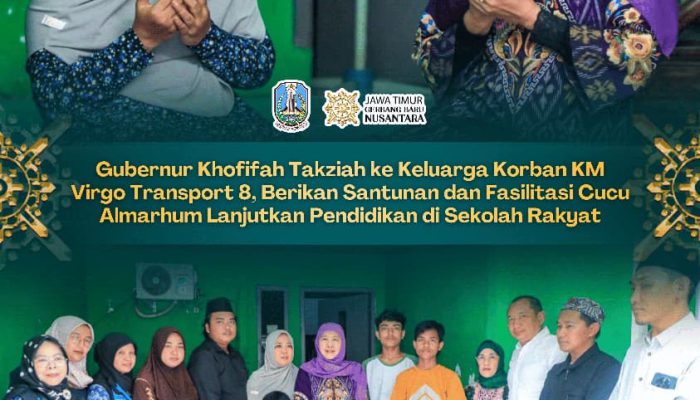 Takziah ke Rumah Korban KM Virgo, Khofifah Siapkan Pendampingan Pendidikan untuk Keluarga Almarhum