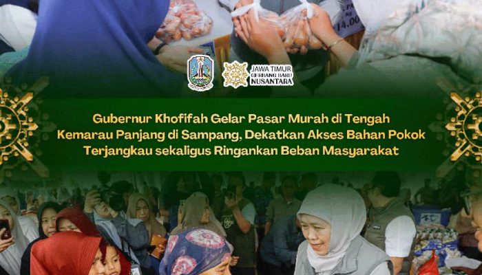Khofifah Gelar Pasar Murah di Sampang, Bantu Warga Terdampak Kemarau Panjang
