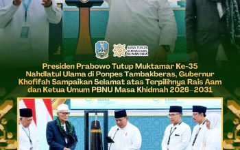 Gubernur Khofifah Dampingi Presiden Prabowo Tutup Muktamar ke-35 NU di Jombang