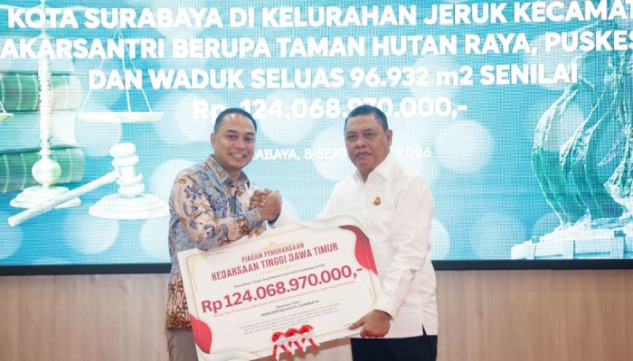 Aset Rp124 Miliar Kembali ke Pemkot Surabaya, Disiapkan untuk Dongkrak Ekonomi dan Kesejahteraan Warga