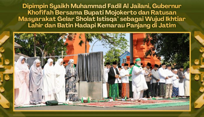 Mengajak Dewan Masjid Se Jawa Timur Melakukan Sholat Istisqa’ Usai Sholat Jum’at. Mohon Hujan Yang Membawa Rahmat dan Manfaat.
