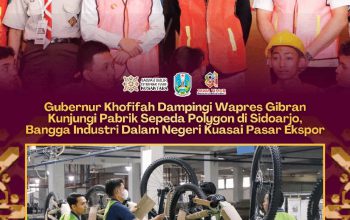 Wapres Gibran Jajal Sepeda Polygon Bersama Khofifah, Inovasi Industri Jatim Siap Mendunia