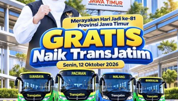 Gubernur Khofifah Ajak Warga Coba Trans Jatim Gratis Saat HUT ke-81 Jawa Timur