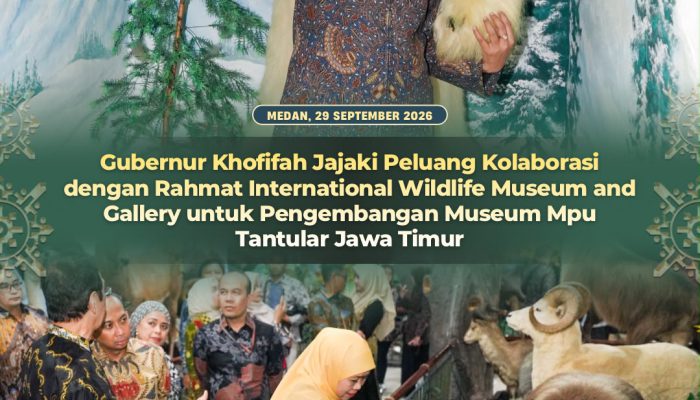 Gubernur Khofifah Terima Satya Lencana ISMI, Buka Peluang Kolaborasi Museum Mpu Tantular