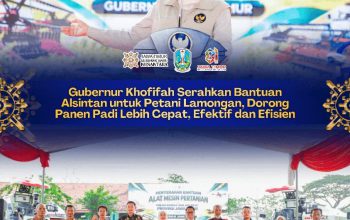 Khofifah Dorong Pertanian Modern di Lamongan, Alsintan Jadi Kunci Efisiensi dan Peningkatan Hasil Panen