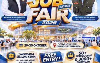 Khofifah Buka Job Fair Inklusif 2026, Sediakan 4.807 Lowongan Kerja dan 718 Jabatan